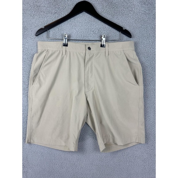 FootJoy Golf Shorts Mens 34 Khaki Performance Stretch Flat Front Lightweight FJ